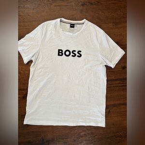 BOSS Classic White Tee with Logo